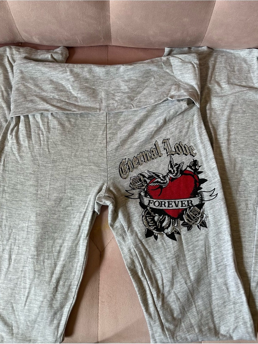 Y2K booty style bling yoga pants
